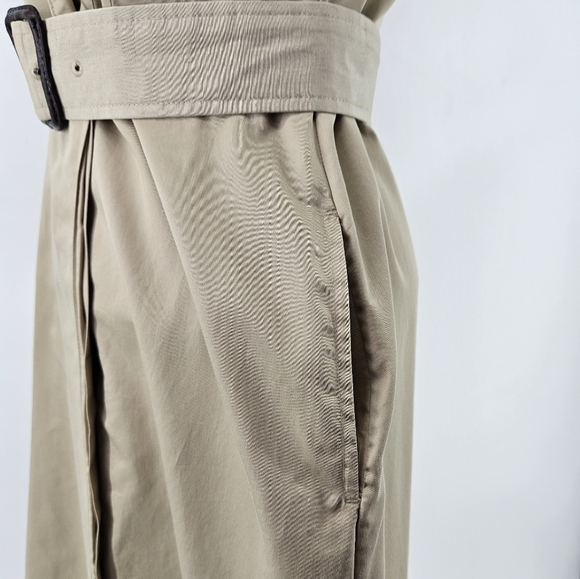Brooks Brothers Cotton Belted Safari Shirt Dress in Beige Size 4 - Picture 12 of 14